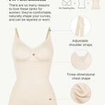 FeelinGirl Camisole Tops for Women Seamless Shapewear Tank Tops Compression Shirt Plus Size Under Clothes White 3XL