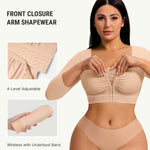 FeelinGirl Arm Shaper for Women Arm Compression Sleeves Post Surgical Slimming Sleeves Breast Lifter Khaki L
