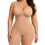 FeelinGirl Shapewear Bodysuit for Women Tummy Control Faja Shaper Seamless Hip Enhancer Thigh Slimmer Body Shaper Nude XL/XXL