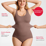 Nebility Bodysuit Shapewear for Women Tummy Control Body Shaper Faja Waist Trainer Seamless Body Suit Going Out Tops
