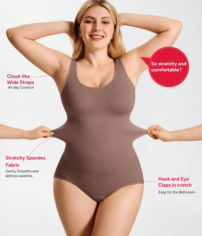 Nebility Bodysuit Shapewear for Women Tummy Control Body Shaper Faja Waist Trainer Seamless Body Suit Going Out Tops