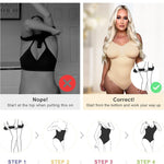 SHAPERX Women's Shapewear Bodysuit Tummy Control Body Shaper Waist Snatching Seamless Brief Body Suit