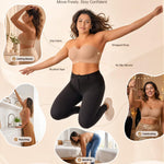 Vertvie Strapless Bra for Large Breast No Show Push Up Non-Slip Bandeau Bra(Praline,36C,Wireless)