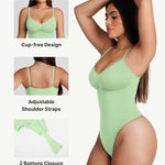 FeelinGirl Body Shaper for Women Tummy Control Seamless Shapewear Bodysuit Thong Slimming Body Shaper 3XL-4XL