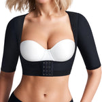 BRABIC Women's Shapewear Tops Post Surgery Compression Sleeve for Arm Shaper (Black, Medium)