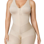 SHAPERX V-Shaped Fajas Colombianas Moldeadoras Enhanced Tummy Control Shapewear Postpartum Butt Lifter Full Body Shaper,SZ7536-Beige-XL