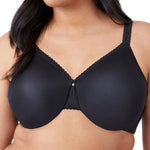 Wacoal Women's Simple Shaping Unlined Full Coverage Minimizer Bra, 857109, Black, 38DD