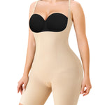 Nebility Full Body Shapewear Bodysuits for Women Tummy Control Body Shaper Open Bust Mid-Thigh Body Suit