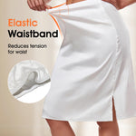 MANCYFIT Half Slips for Women Satin Slip Skirt Under Dresses Anti-Static Side Slit Underskirt Large White