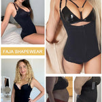 SHAPERX Women's Fajas Colombianas Shapewear Postpartum Tummy Control Body Shaper Butt Lifter Bodysuit,SZ7200-Black-New-S