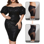 MOVWIN Tummy Control Body Shaper Shorts - High Waist Thigh Slimmer Panties Shapewear Black