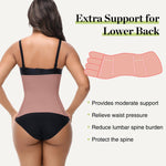 SHAPSHE Waist Trainer for Women Postpartum Recovery Wrap Girdle Cincher Corset Shapewear Belly Band Rosybrown 3XL