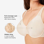 Wacoal Basic Beauty Full Figure Underwire Bra 855192 Natural Nude 42G