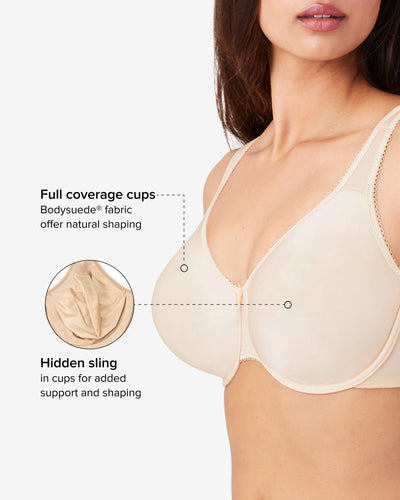 Wacoal Basic Beauty Full Figure Underwire Bra 855192 Natural Nude 42G