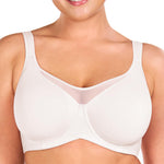 HSIA Minimizer Bras for Women Plus Size, Full Coverage Coolcomfort T Shirt Unlined Bra with Underwire for Heavy Breast, Classic White 38DDD