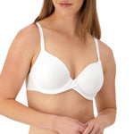 Maidenform womens One Fab Fit Modern Demi Lightly Padded Convertible Underwire T-shirt Dm7543 bras, White, 36C US
