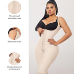 Forma Tu Cuerpo Faja Completa Diaria - Breathable Full Body Shapewear for Women, Moldeadora Suave with Bustier Ajustable, Bei M