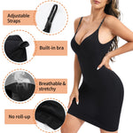 Ellareese Strapless Slip Shapewear Slip Dress for Women Under Dress Shapewear Women's Full slips Tummy Control