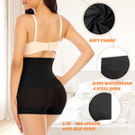 Womens Seamless Shaping Boyshorts Panties Tummy Control Underwear Slimming Shapewear Slip Shorts(#A3 Black(medium Tummy Control),Medium)