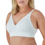 Bali Women's Wireless Bra, Comfort Revolution Modern Seamless Bra, Flex-to-Fit Wirefree Bra White