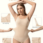 Shapewear Bodysuit Tummy Control Seamless for Women, Inverted Triangle Design with Hip Texture, Faja Body Waist Briefs