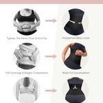 FeelinGirl Waist Trainer for Women Tummy Control Trimmer Belt One Size Waist Cincher Snatch Bandage Wrap Plus Size Body Shaper Black