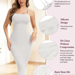 JOYSHAPER Strapless Shapewear Slip for Women Under Dress Tummy Control Shapewear Full Slip Body Shaper Slip