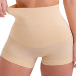 SHAPERMINT High-Waisted Shaper Boyshort - Shaping Underwear for Women - High Compression Tummy Control Shorts for Women Nude