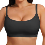 FeelinGirl Bralette for Women Wireless Seamless Unlined Bra with Support | Comfort, Elastic, Buttery Soft, No Wire, No Underwire, No Show, Daily/Sleep/Lounge, Adjustable Thin Straps