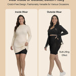 SHAPERX High-Waisted Tummy Control Shapewear for Women Seamless Zip-Up Easy-On Body Shaper Shorts Slimming Fit Underwear