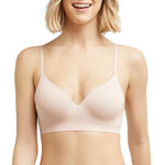Maidenform Womens Barely There Underwire Bra, Flex Wire No-Show T-Shirt Convertible Straps Demi Bra, Sandshell, 34D US
