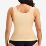 Nebility Womens Tummy Control Shapewear Tank Tops Underbust Body Shaper Compression Camisole Tops - Beige,Medium