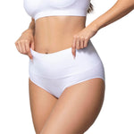 Underoutfit Everyday Soft Seamless Stretch Smoothing at Waist Briefs for Women White