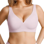Popilush Wireless Bras for Women No Underwire Seamless Bra | Soft Breathable Fabric, Semi-Fixed Pads for Easy Care, T-Shirt Friendly, Travel and Everyday Comfort