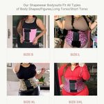 FeelinGirl Women Corset Workout Waist Trainer Belt Tummy Control Waist Cincher Sport Waist Trimmer Rose Leopard XL