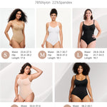 BRABIC Tummy Control Shapewear for Women Seamless Shapewear Bodysuit Body Shaper Waist Trainer Body Suit(White, Medium)