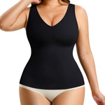 Nebility Compression Tanks for Women Shapewear Tummy Control Body Shaper Cami Tank Top V Neck Camisole