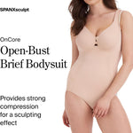 SPANX SPANXsculpt OnCore Open-Bust Brief Bodysuit - Sculpting Body Shaper for Women - Level 4 Compression