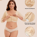 Arm Compression Sleeve Women Post Surgery Arm Shaper Front Closure SKL