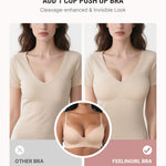 FeelinGirl Wireless Bras for Women No Underwire Push Up Full Coverage Supportive Bralettes Everyday Bra Skin 38C