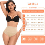 Werena Tummy Control Shapewear for Women High Waisted Body Shaper Briefs Slimming Girdle Shaping Underwear(#A2 Mid Waist Beige(seamless),Medium)