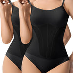 Shapewear Bodysuit Tummy Control Seamless for Women, Inverted Triangle Design with Hip Texture, Faja Body Waist Briefs