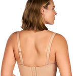 HSIA Longline Strapless Bra for Women, Anti-Slip Support Corset for Large Bust Convertible Bustier Bandeau for Big Breasts