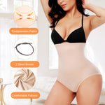 Werena Tummy Control Shapewear Panties for Women High Waisted Body Shaper Slimming Shapewear Underwear Girdle Panty(Beige-seamless#2,Small)