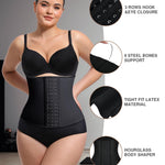 Lover-Beauty Waist Trainer for Women Latex Underbust Waist Cincher Corset, Tummy Control Corset Sport Girder Hourglass Body Shaper, 4XL, Black