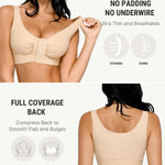 FeelinGirl Post Surgery Compression Bra Soft Support for Mastectomy Breast Augmentation Breast Lift Bra Skin M