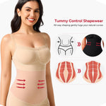 Nebility Shapewear Bodysuits for Women Tummy Control Body Shaper Seamless Waist Trainer Lace Body Suit(Beige,Small)