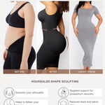 Lover-Beauty Shapewear for Women Postpartum Girdle Tummy Control Post Surgery Compression Garment Full Body Shaper Fajas Colombianas Black