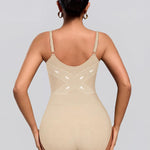OQQ Women’s Shapewear Bodysuit Seamless Tummy Control Body Suit Soft Stretch Tank Top for Everyday Wear Nude