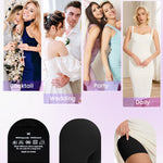 SIMIYA Shapewear Tummy Control Shorts for Women, 5-IN-1 Body Shaper High Waisted Girdle Boyshort Slip Short for Under Dresses Black